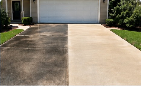 Driveway surface cleaning